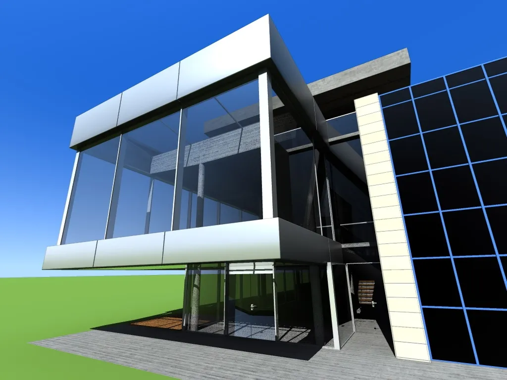Budynek komercyjny - wizualizacja